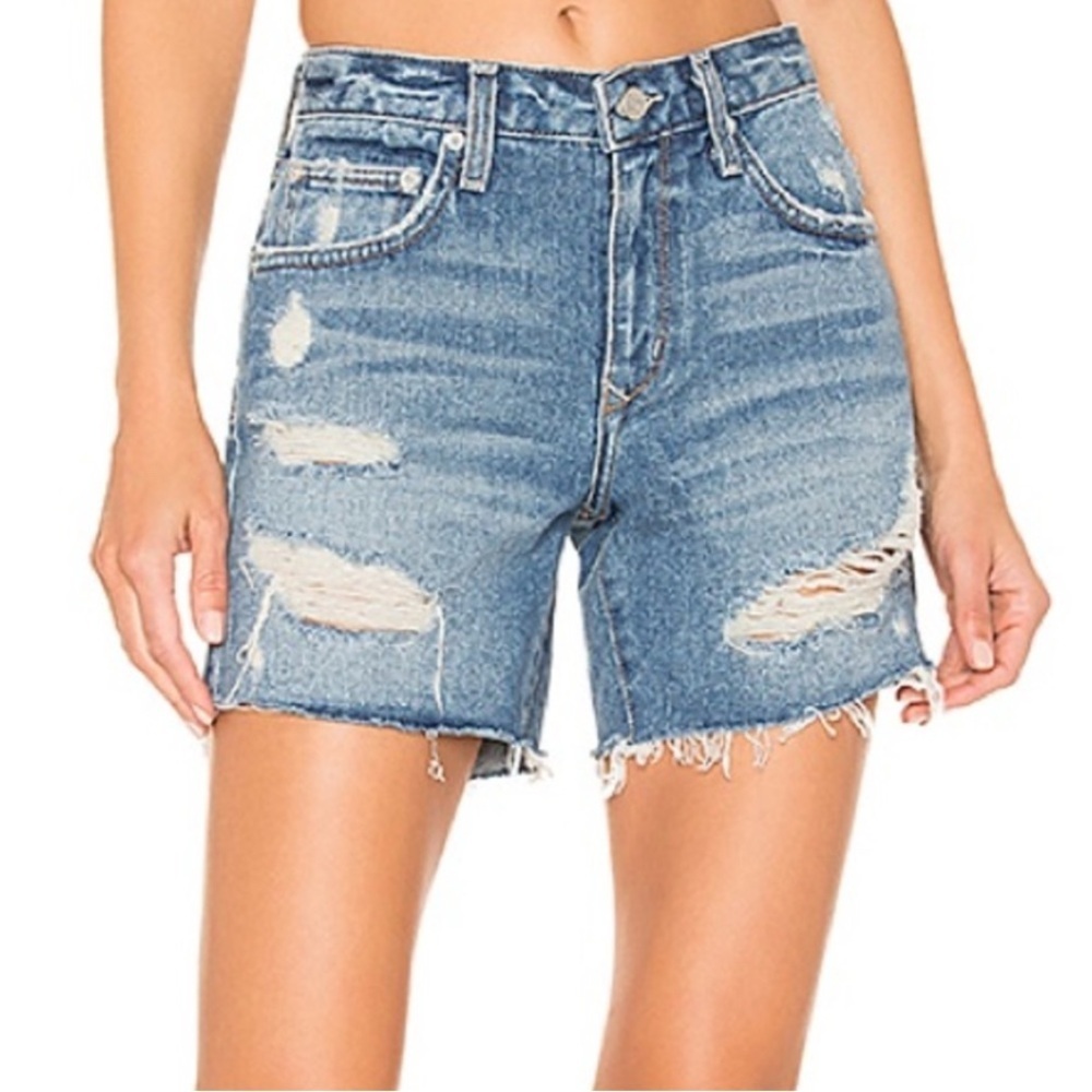 Lovers + Friends | Luca Boyfriend distressed denim Jean shorts Women’s size 26 - Picture 12 of 12